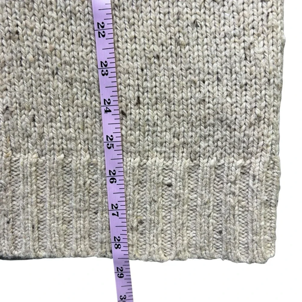VTG Polo Ralph Lauren Alpaca Wool Blend Sweater Buttons Knit Beige Y2K Mens L